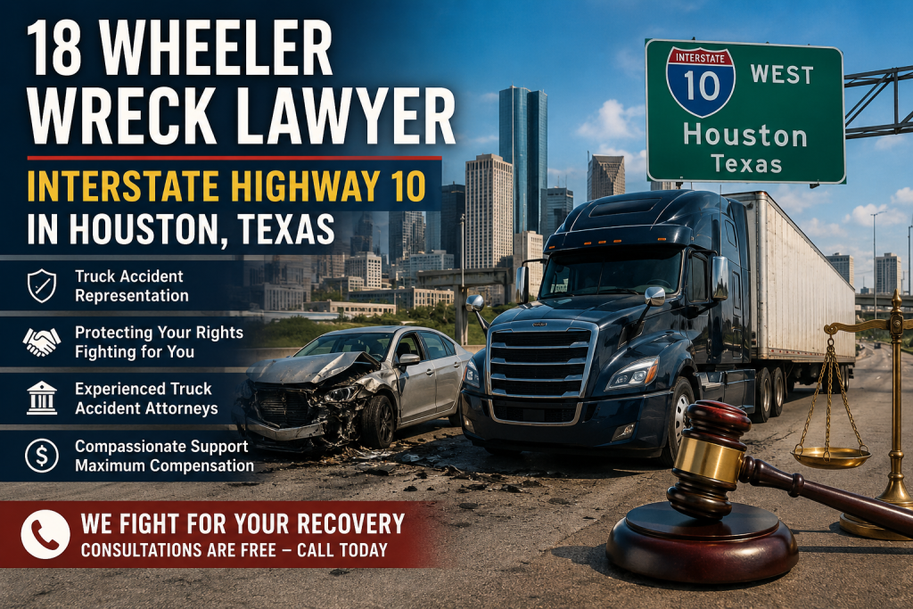 18 Wheeler Wreck Lawyer Interstate Highway 10 in Houston, Texas